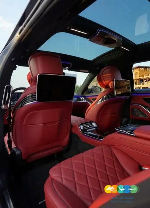 مرسيدس S500 لارج داخلية احمر
