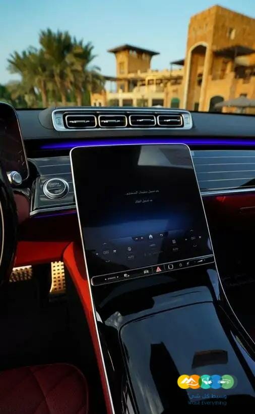 مرسيدس S500 لارج داخلية احمر
