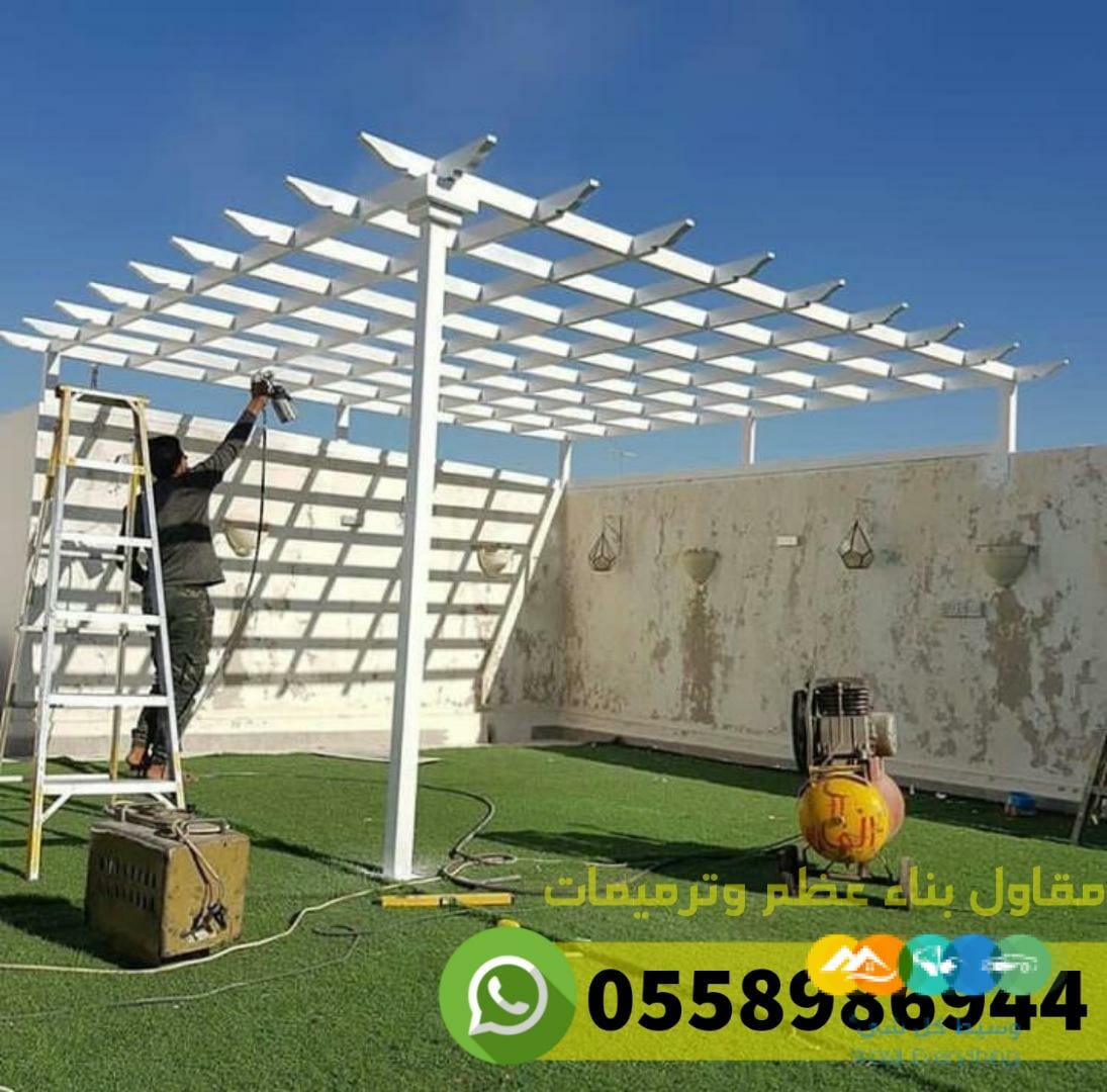 برجولات مودرن وتنسيق حدائق