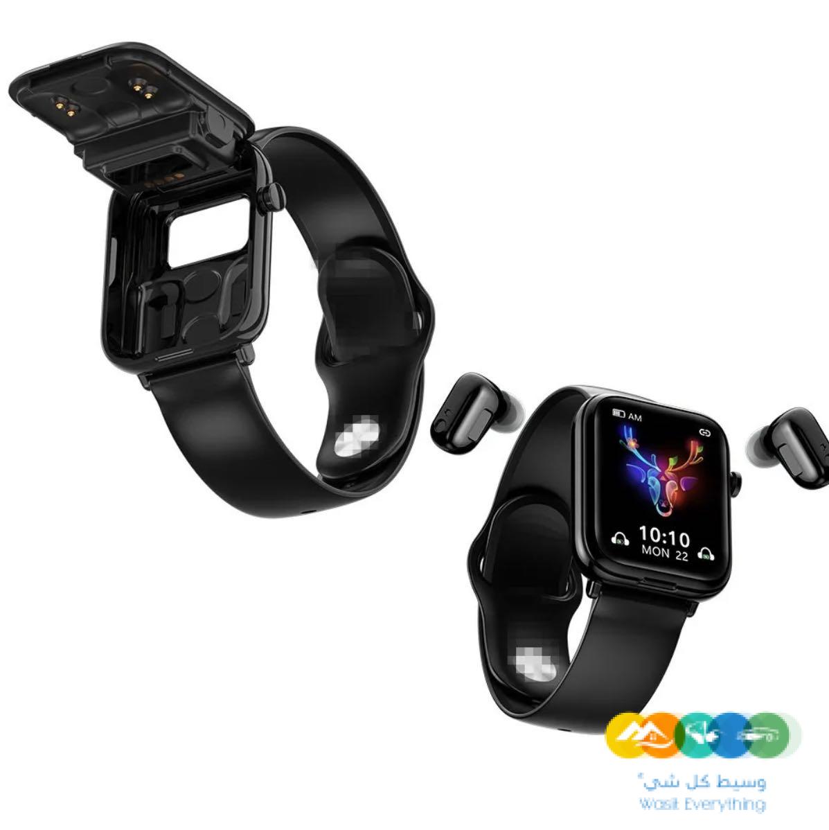 2في1ساعة بسماعة بلوتوث