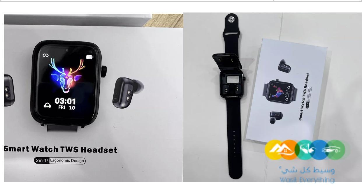 2في1ساعة بسماعة بلوتوث