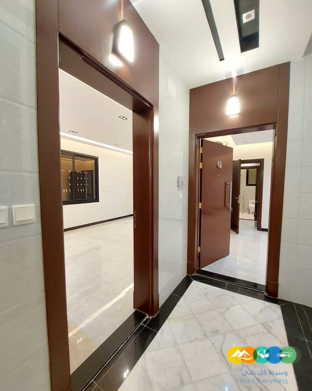 شقة 5 غرف أمامية بمدخلين جاهزة