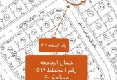 للبيع اراضي شمال الجامعة