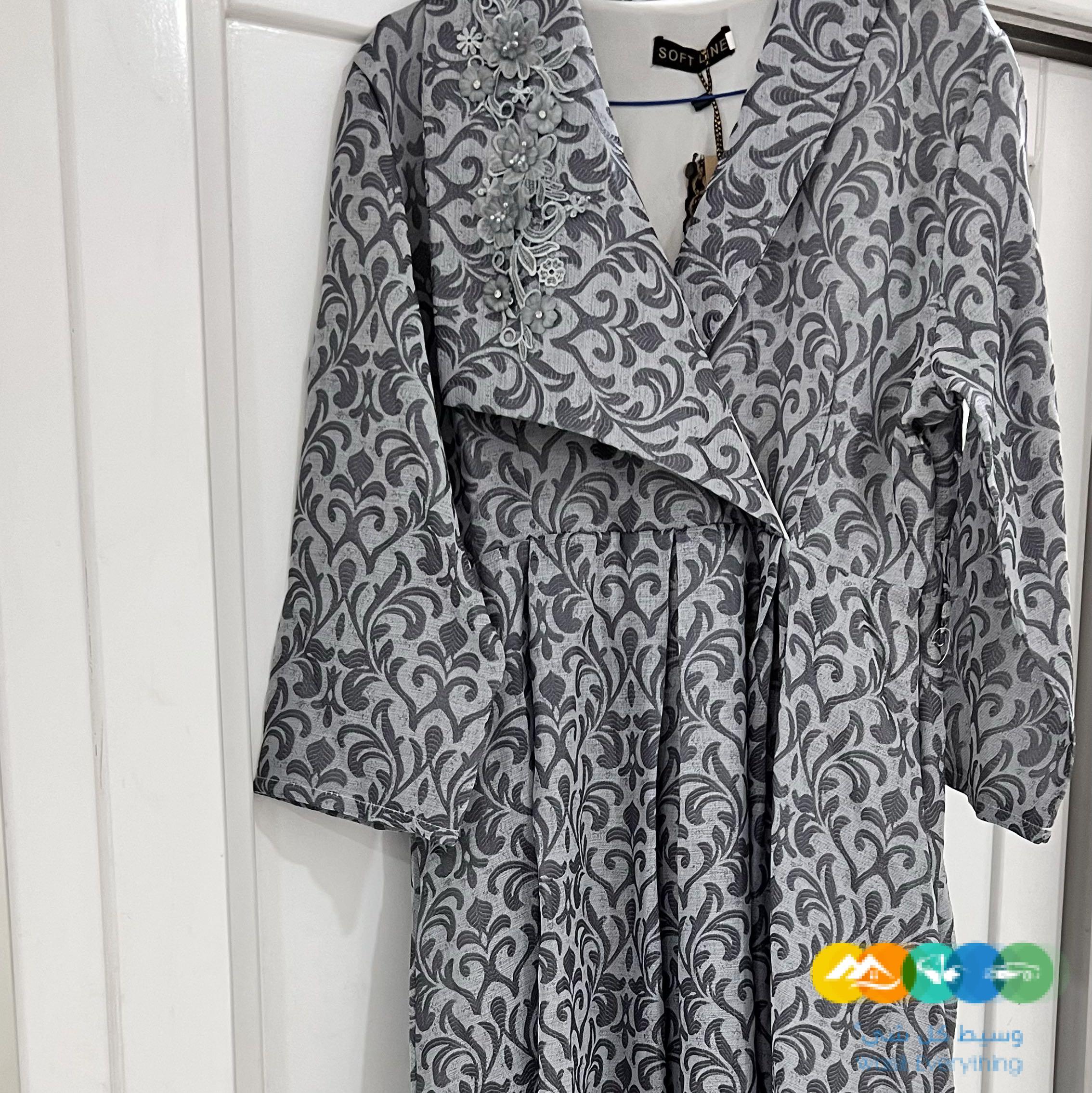 فستان رمادي جاهز