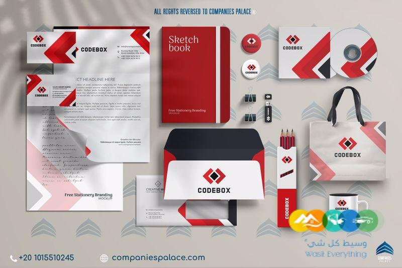 أفضل مصمم هوية تجارية مع قصر الشركات