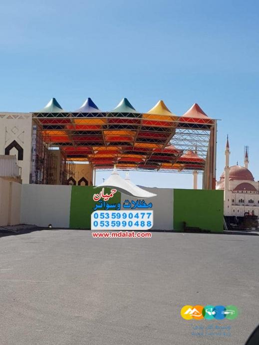 تركيب مشاريع المظلات والهناجر