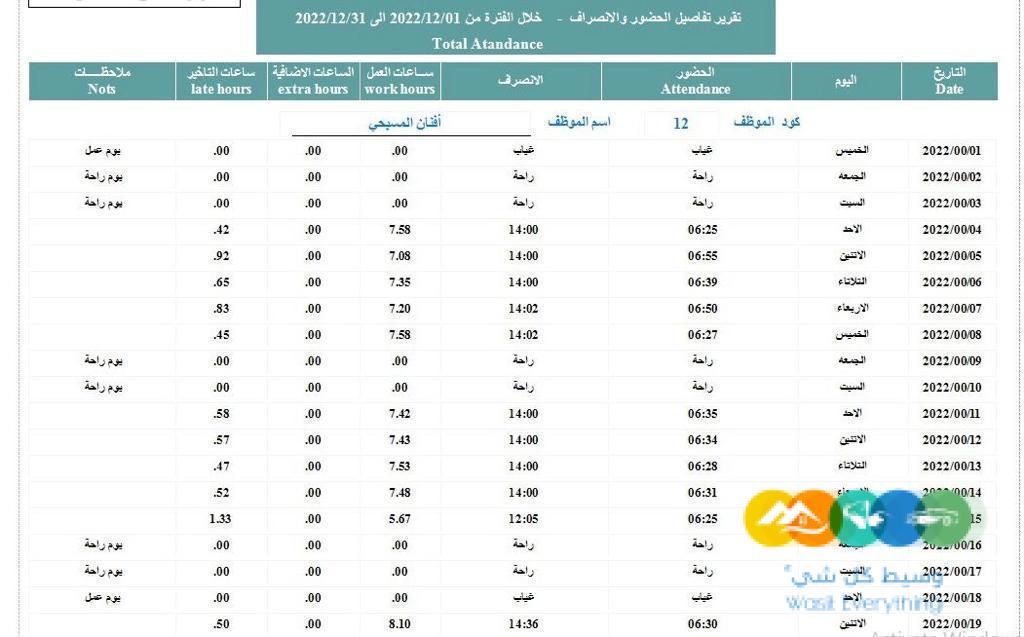 برنامج البصمه حضور وانصراف للموظفين first Tim