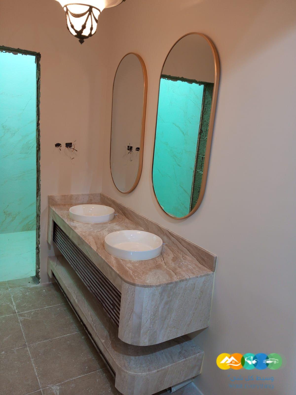 مغاسل رخام طبيعي