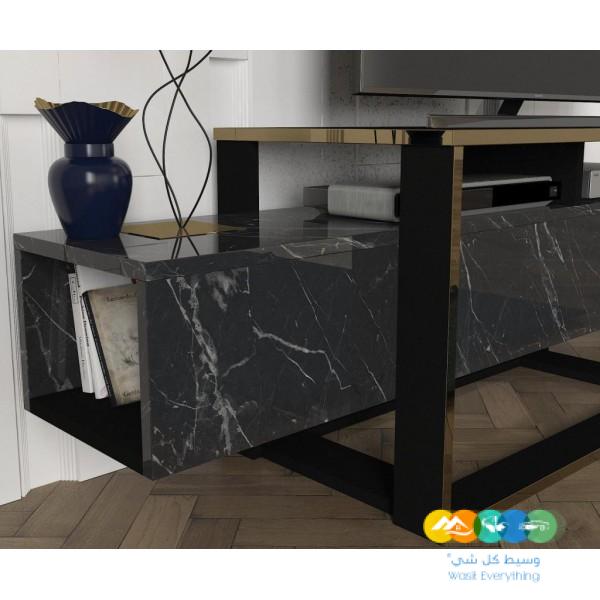 طاولة تلفزيون وطاولة قهوة وخدمة نظيفة مره