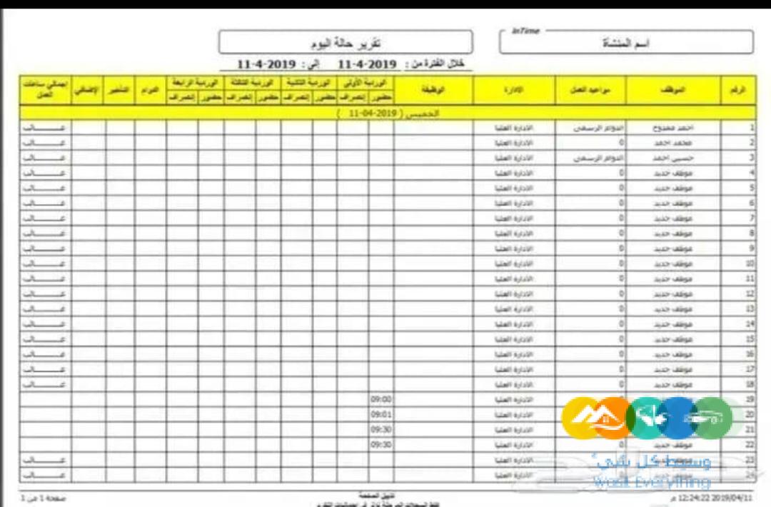 جهاز بصمه من ZKTeco لتسجيل الحضور والانصراف