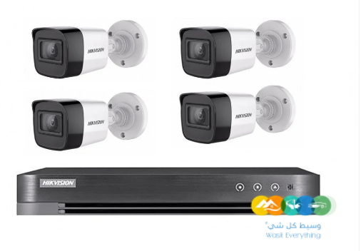 4 كاميرا مراقبة 8 ميجا بكسل خارجي +جهاز تسجيل