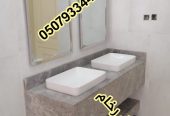 مغاسل رخام , ديكورات مغاسل الحمامات جميلة