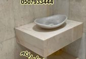 مغاسل رخام ، ديكورات حمامات فاخرة