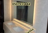 مغاسل رخام ، ديكورات حمامات فاخرة