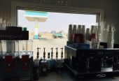 كشك قهوة كامل للتقبيل مع نقل كفالة العمال