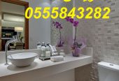 مغاسل رخام ، ديكورات حمامات فاخرة