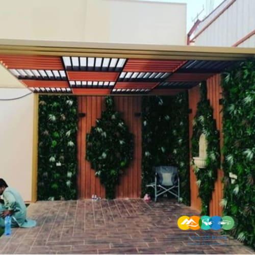 تركيب برجولات استراحات  , اشكال برجولات خشبية