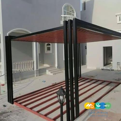 تركيب برجولات استراحات  , اشكال برجولات خشبية