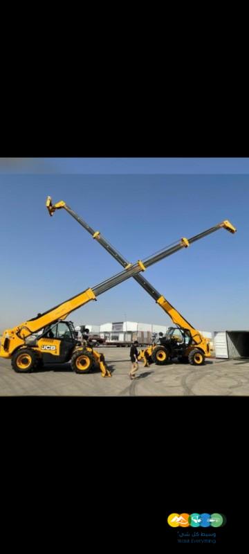 لتأجير المعدات الثقيله رافعات شوكيه وتلسكوبيه وكرينات