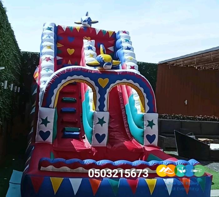 نطيطه نطيطات زحليقه ملعب صابوني اجار في الرياض