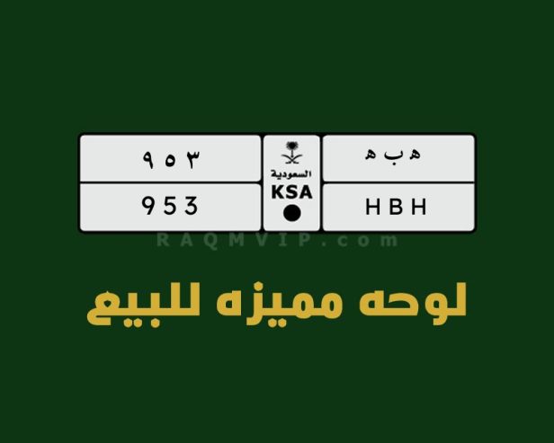 2563-953-HBH-لوحه-مميزه