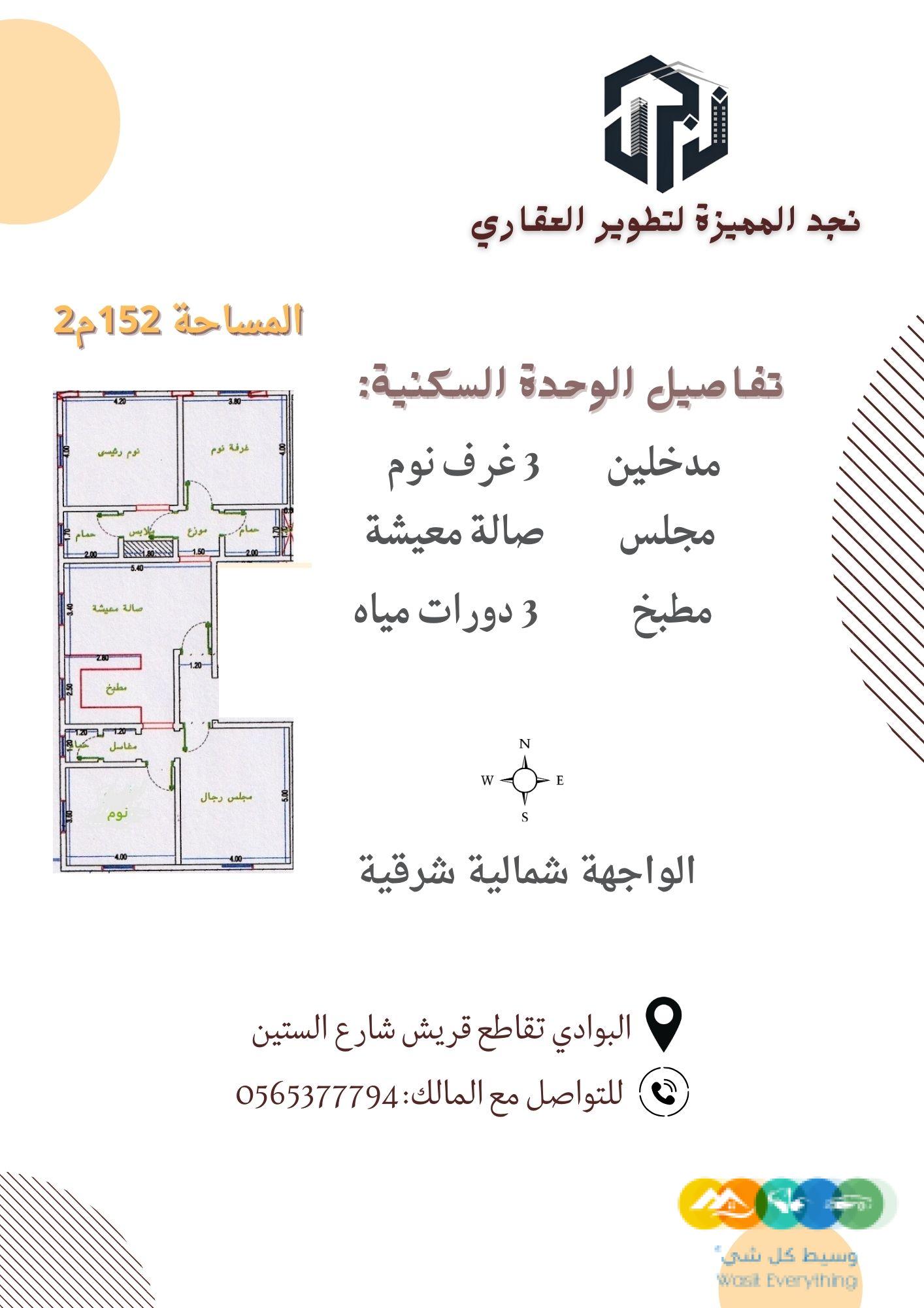 شقة للتمليك والاستثمار في موقع مميز وبسعر خيالي