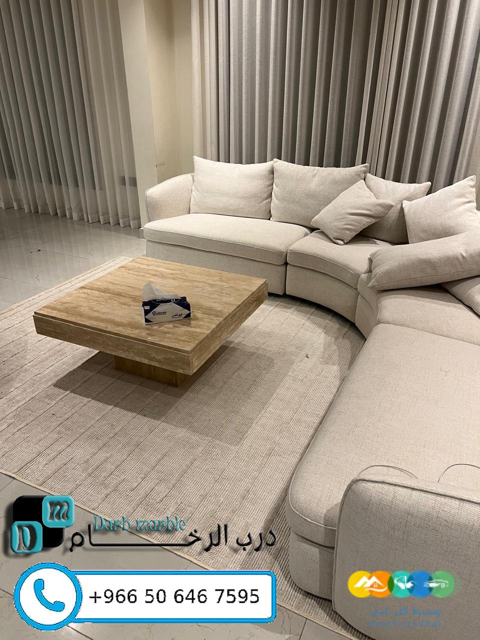 اكتشف أفخم طاولات رخام في الرياض مع درب الرخام