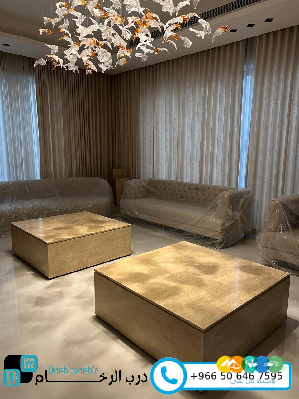 اكتشف أفخم طاولات رخام في الرياض مع درب الرخام