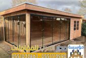 بناء ملحق خارجي زجاج في الرياض 0551033861