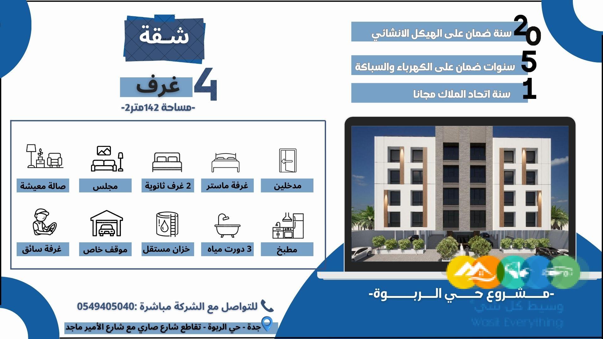فرصة لا تعوض لتملك شقتك في حي الربوة