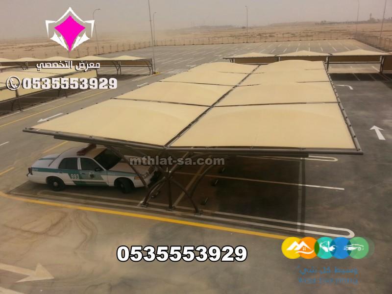 تصنيع وتركيب مشاريع مظلات مواقف سيارات نيوم 0500559613