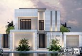 تصميم و تنفيذ واجهة فيلا فخمة في السعودية