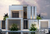 تصميم و تنفيذ واجهة فيلا فخمة في السعودية