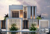تصميم و تنفيذ واجهة فيلا فخمة في السعودية
