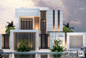 تصميم و تنفيذ واجهة فيلا فخمة في السعودية