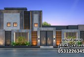 تصميم و تنفيذ واجهات قصور و فلل فخمة في الرياض