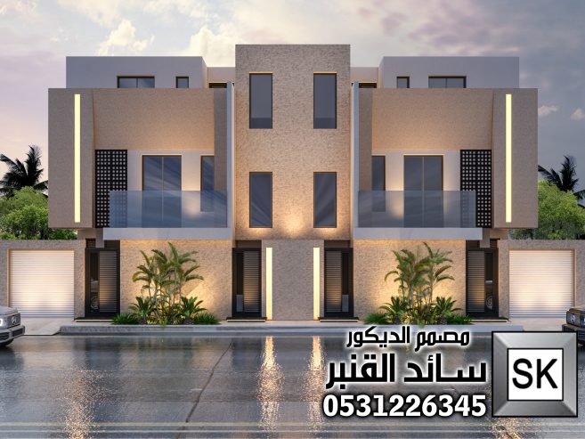 تشطيب و تصميم واجهات خارجية دوبلكس في الرياض