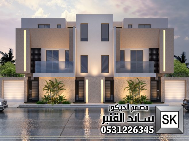 تشطيب و تصميم واجهات خارجية دوبلكس في الرياض