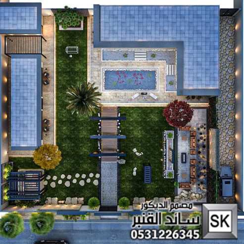 تشطيب لاندسكيب شاليهات في الرياض