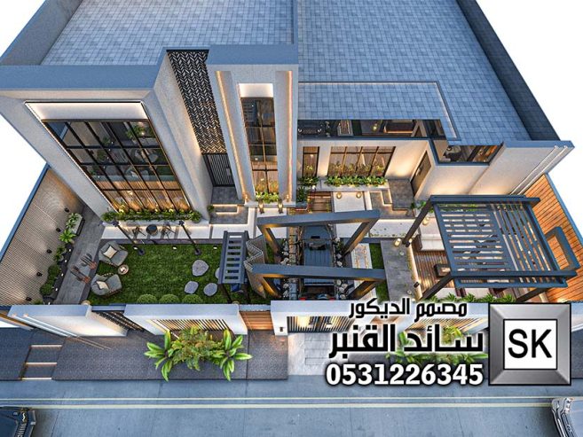 تشطيب لاندسكيب شاليهات في الرياض