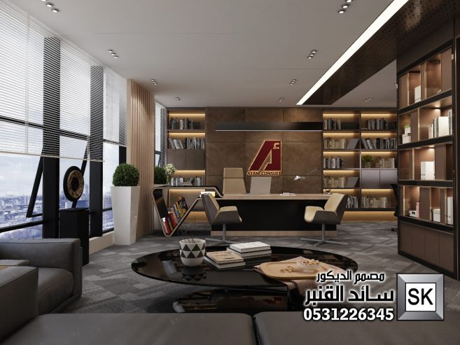تصميم و تشطيب مكاتب محامات فخمة في الرياض