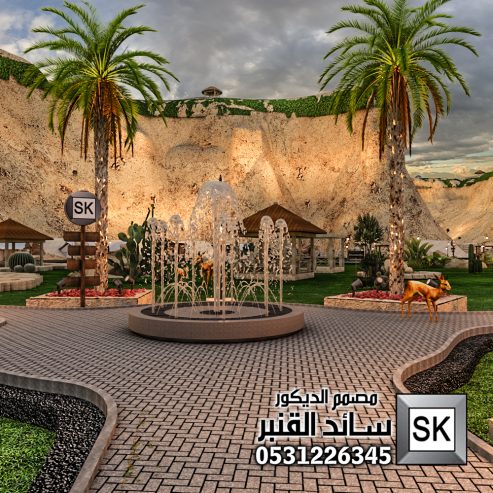 تصميم و تشطيب لاندسكيب محميات و مزارع فخمة في الرياض