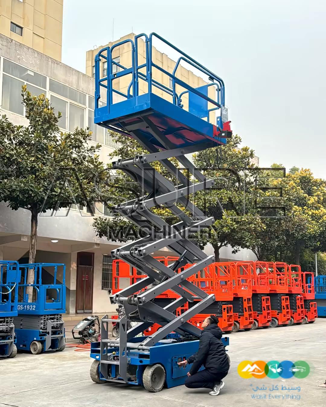 سيزرلفت للايجار مانلفت للايجار رافعة عمال للايجار رافعة