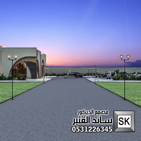 تصميم و تنفيذ لاندسكيب مزارع و شاليهات فخمة في الرياض