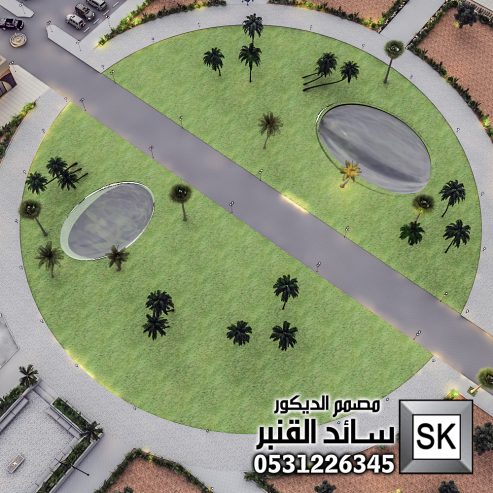 تصميم و تنفيذ لاندسكيب مزارع و شاليهات فخمة في الرياض