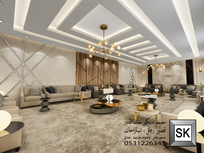 تصميم و تنفيذ مجالس رجال فخمة في الرياض