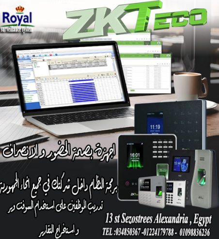 ✨ أجهزة البصمة في الإسكندرية – ZKTeco! ✨ وفرّ وقتك وحق