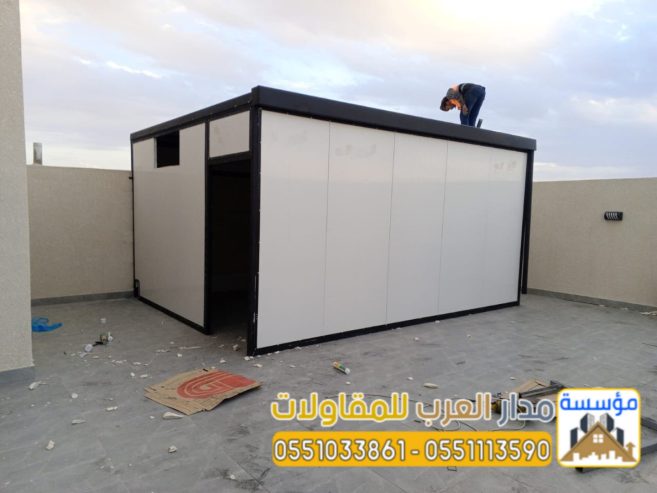 تركيب ملاحق ساندوتش بانل بالرياض | مجالس، غرف، واستراحا