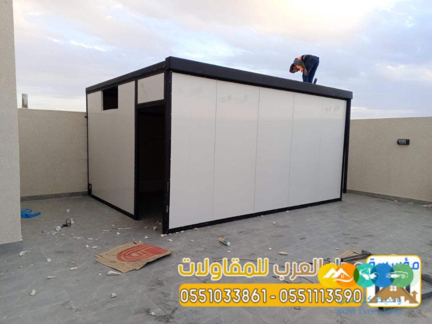 تركيب ملاحق ساندوتش بانل بالرياض | مجالس، غرف، واستراحا