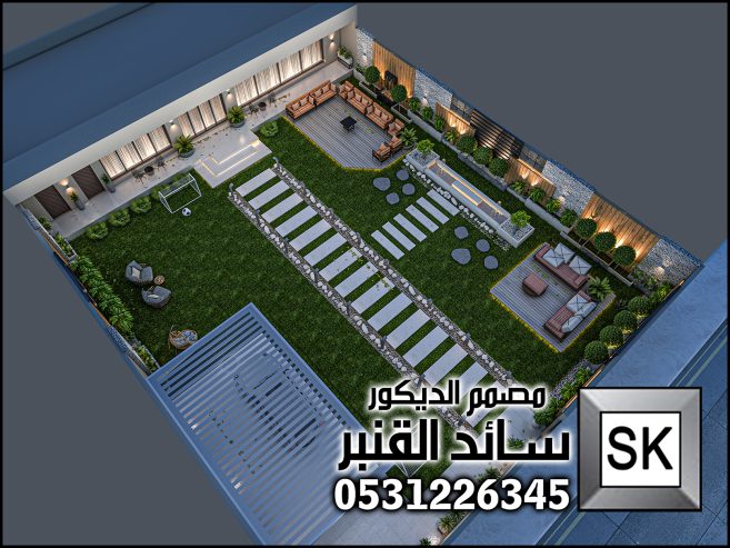 لاندسكيب شاليهات فخمة في الرياض